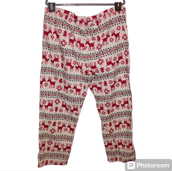 Hanna Andersson Dear Deer Unisex Christmas Pajamas PJ Set Red Green Reindeer - Picture 10 of 15